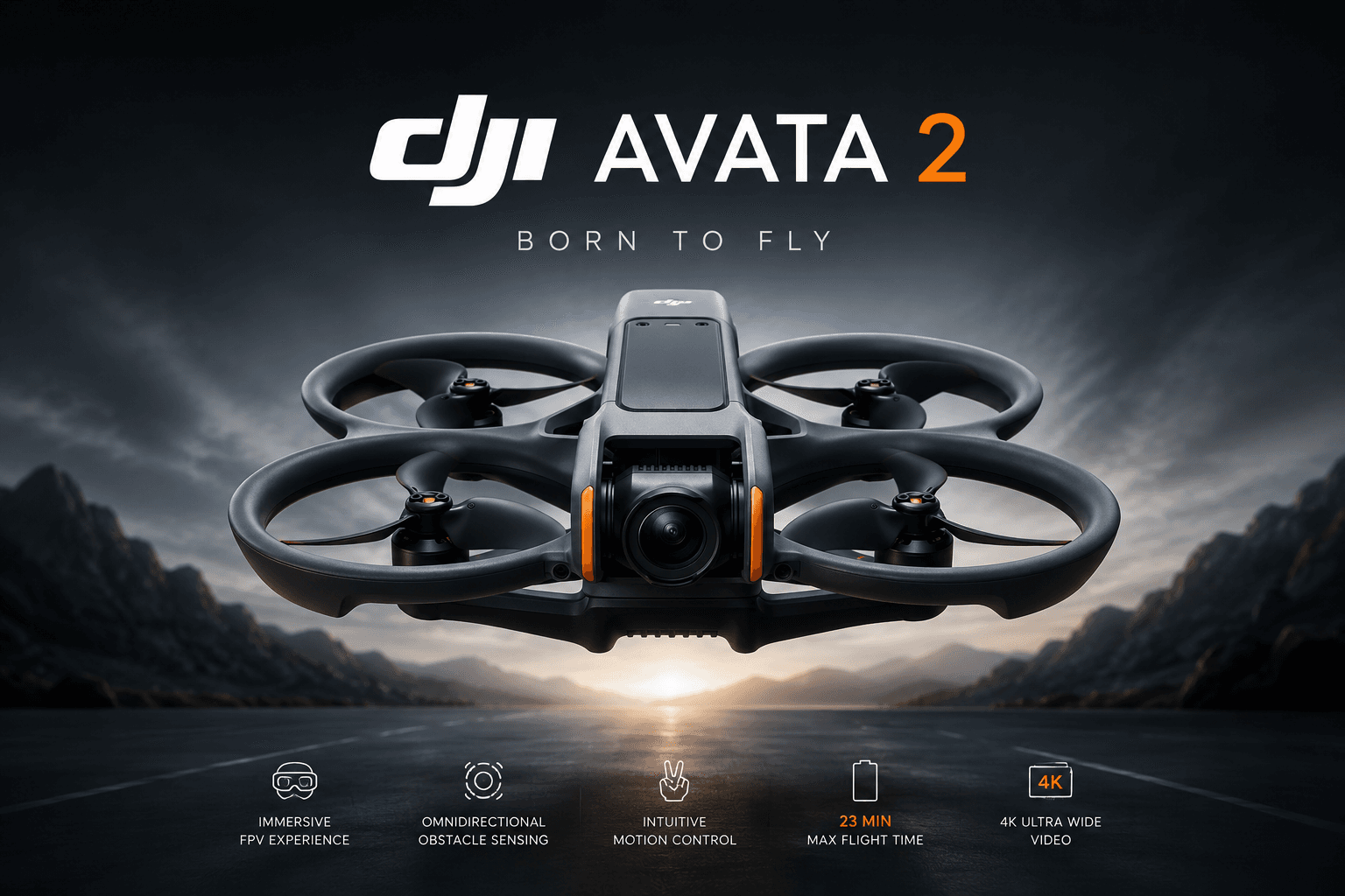 DJI Avata 2 FPV drone capture
